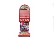 Equipped with a stand with wheels，Use 12*8CM Paper card assist the sale, max thick 5mm vending machine