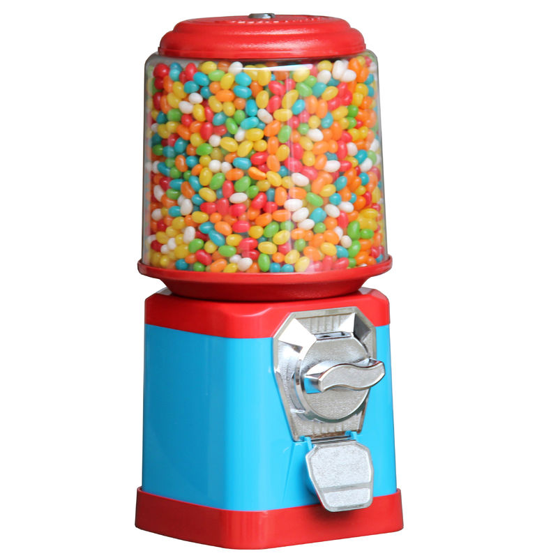 Customized spiral round gumball candy vending  machine 3.6kgs 46cm for mall